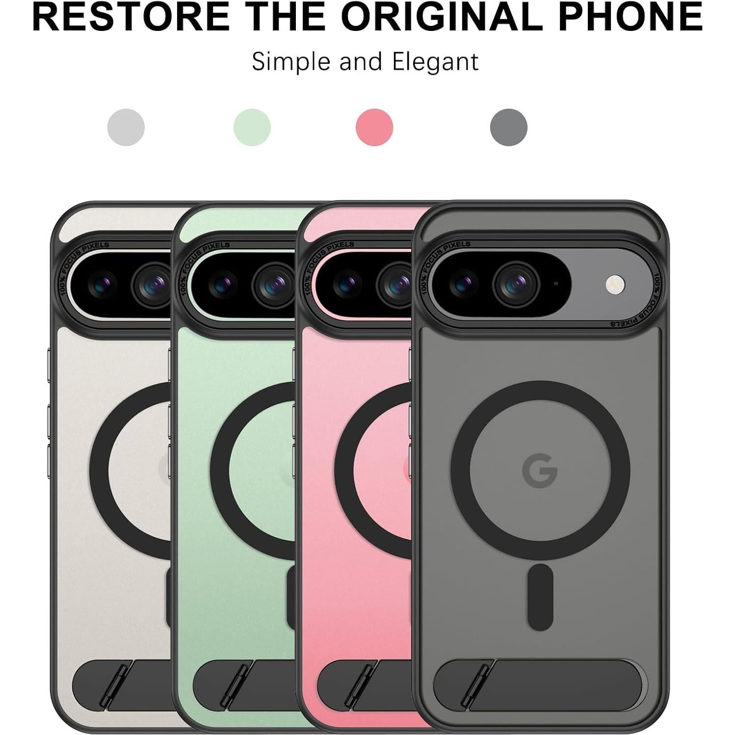 Funda GaoBao para Google Pixel 9/9 Pro - Protección Militar, Negro