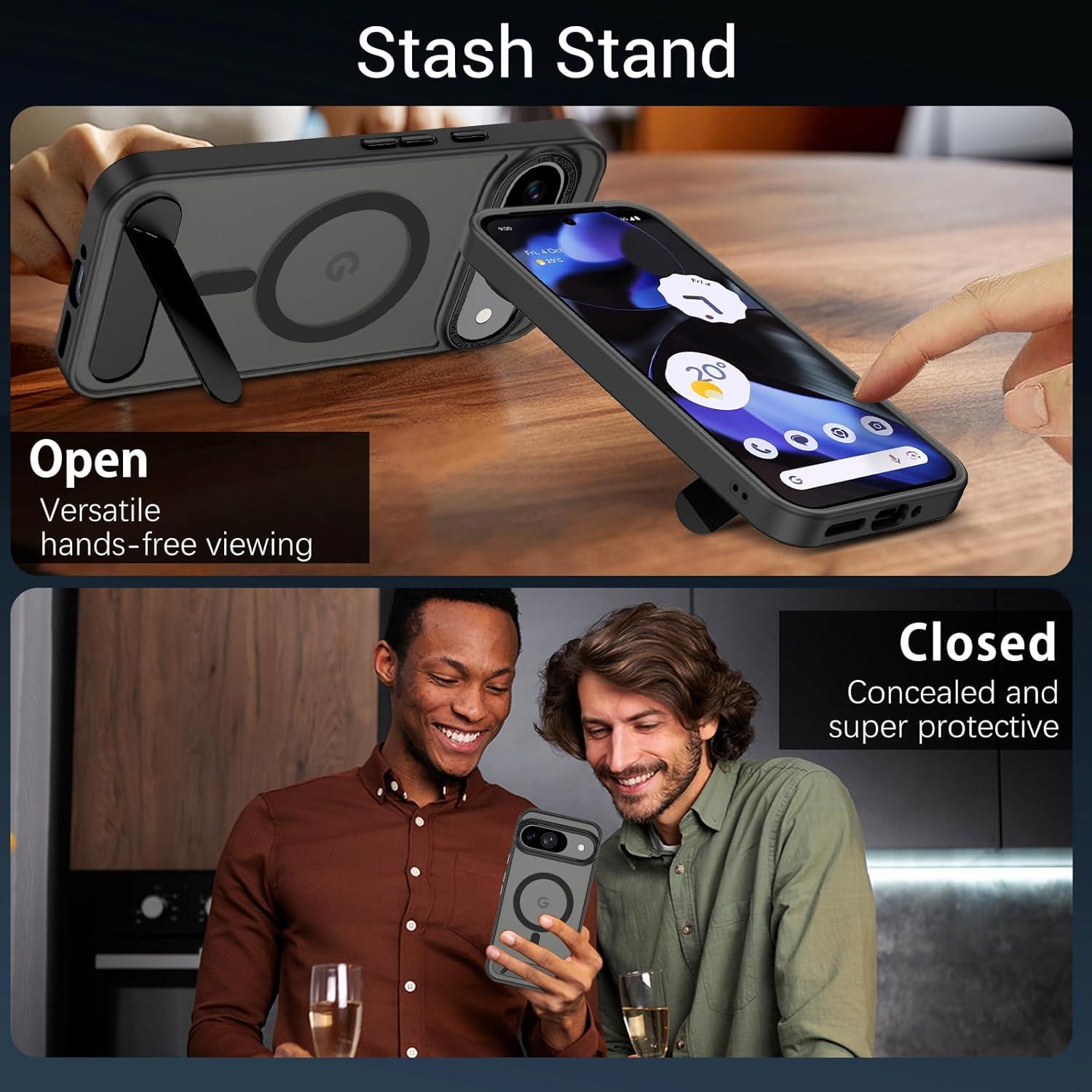 Funda GaoBao para Google Pixel 9/9 Pro - Protección Militar, Negro