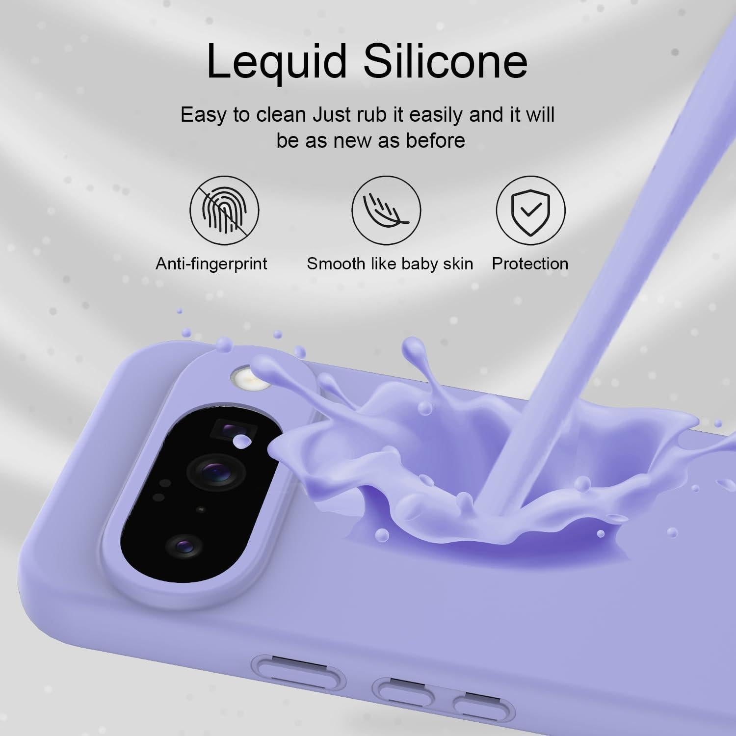 Funda de Silicona Google Pixel 10 - Duradera y Elegante, Púrpura