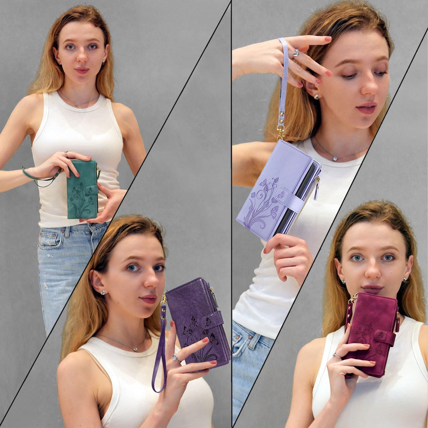 Funda Cartera Lacass para Google Pixel 9a - 12 Ranuras, Correa