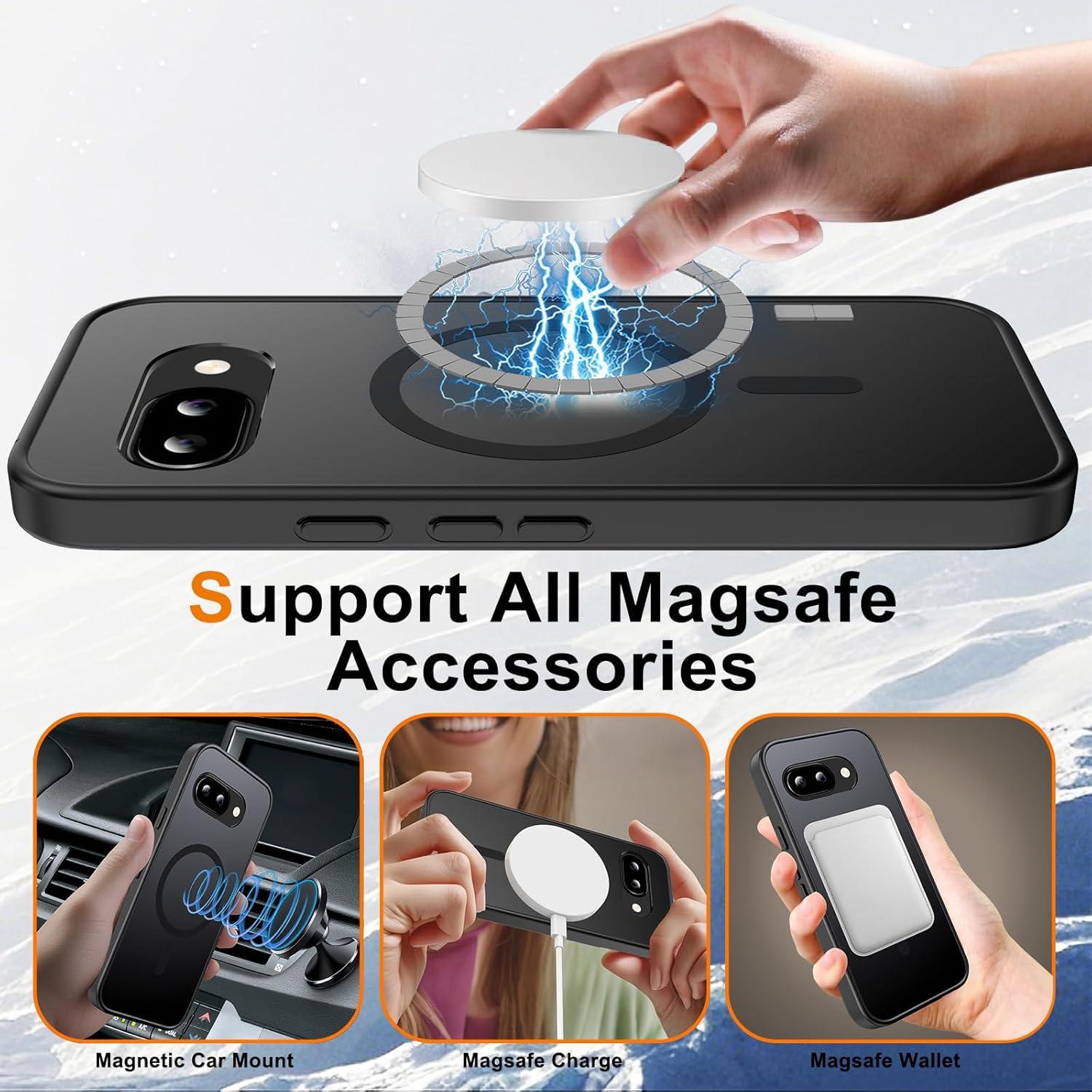 Funda Google Pixel 9A Ezanmull Magnética a Prueba de Golpes