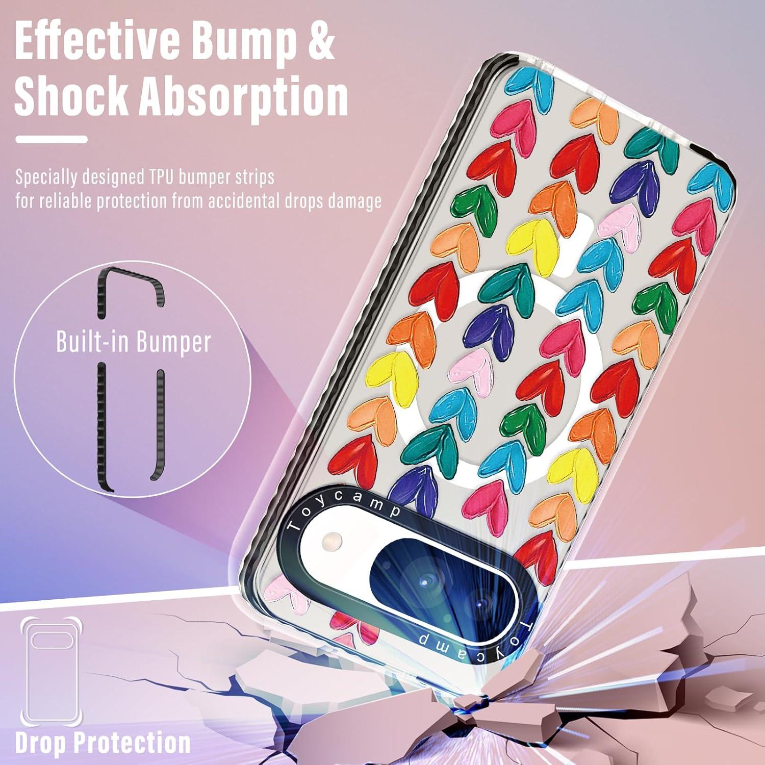 Funda Toycamp para Google Pixel 9 Pro/9 - Corazones, MagSafe