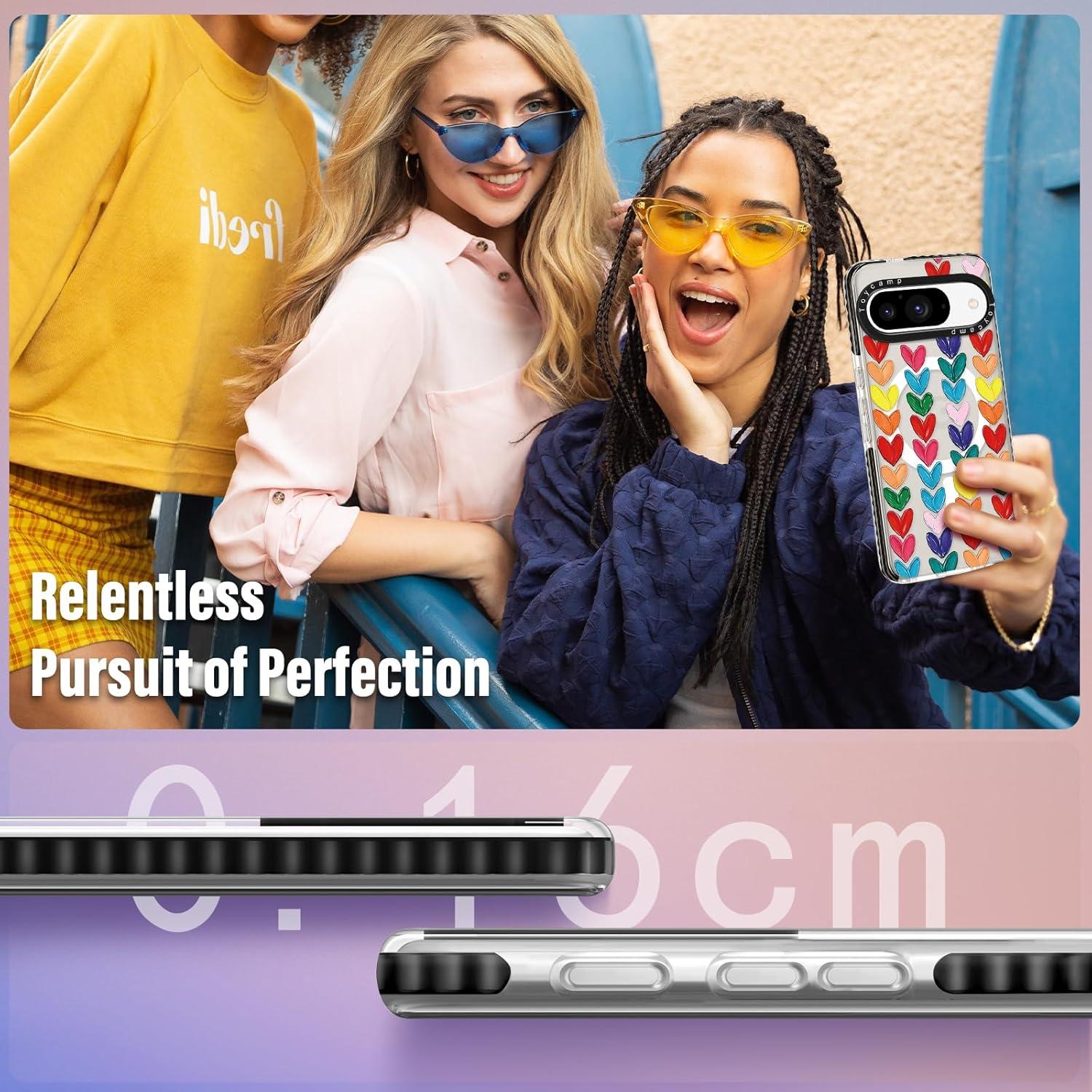 Funda Toycamp para Google Pixel 9 Pro/9 - Corazones, MagSafe