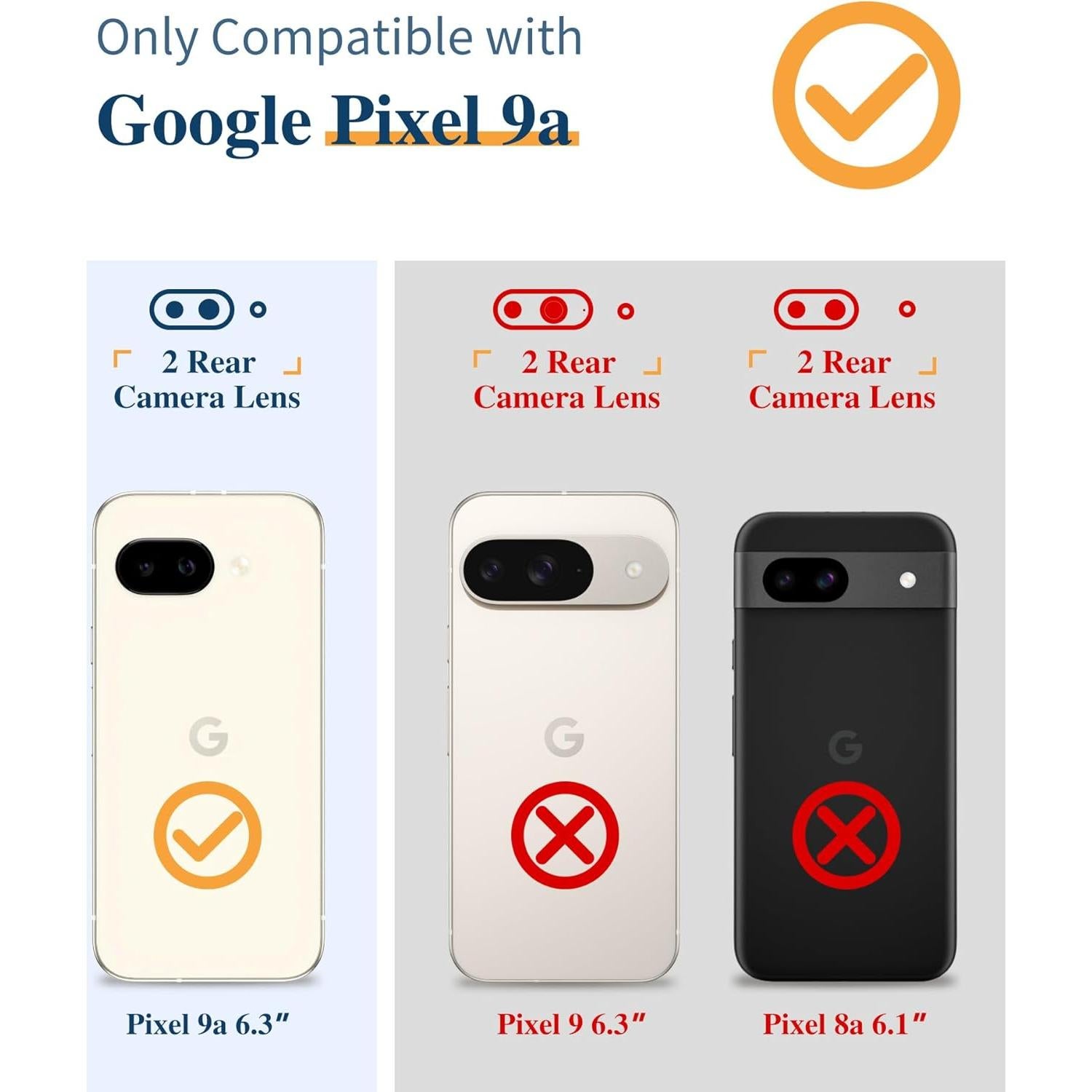 Funda Protectora GVIEWIN para Google Pixel 9a - Lavanda Claro