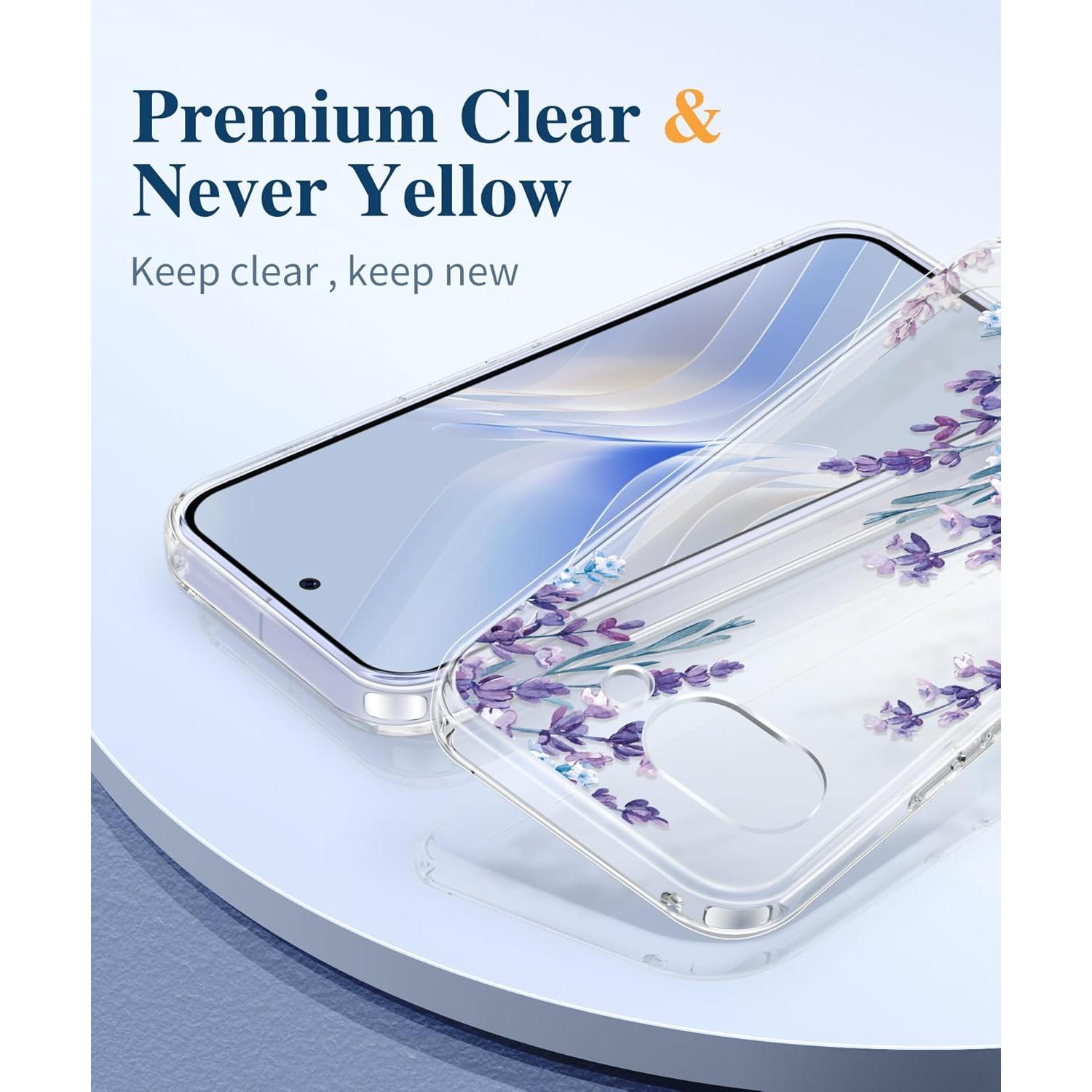 Funda Protectora GVIEWIN para Google Pixel 9a - Lavanda Claro