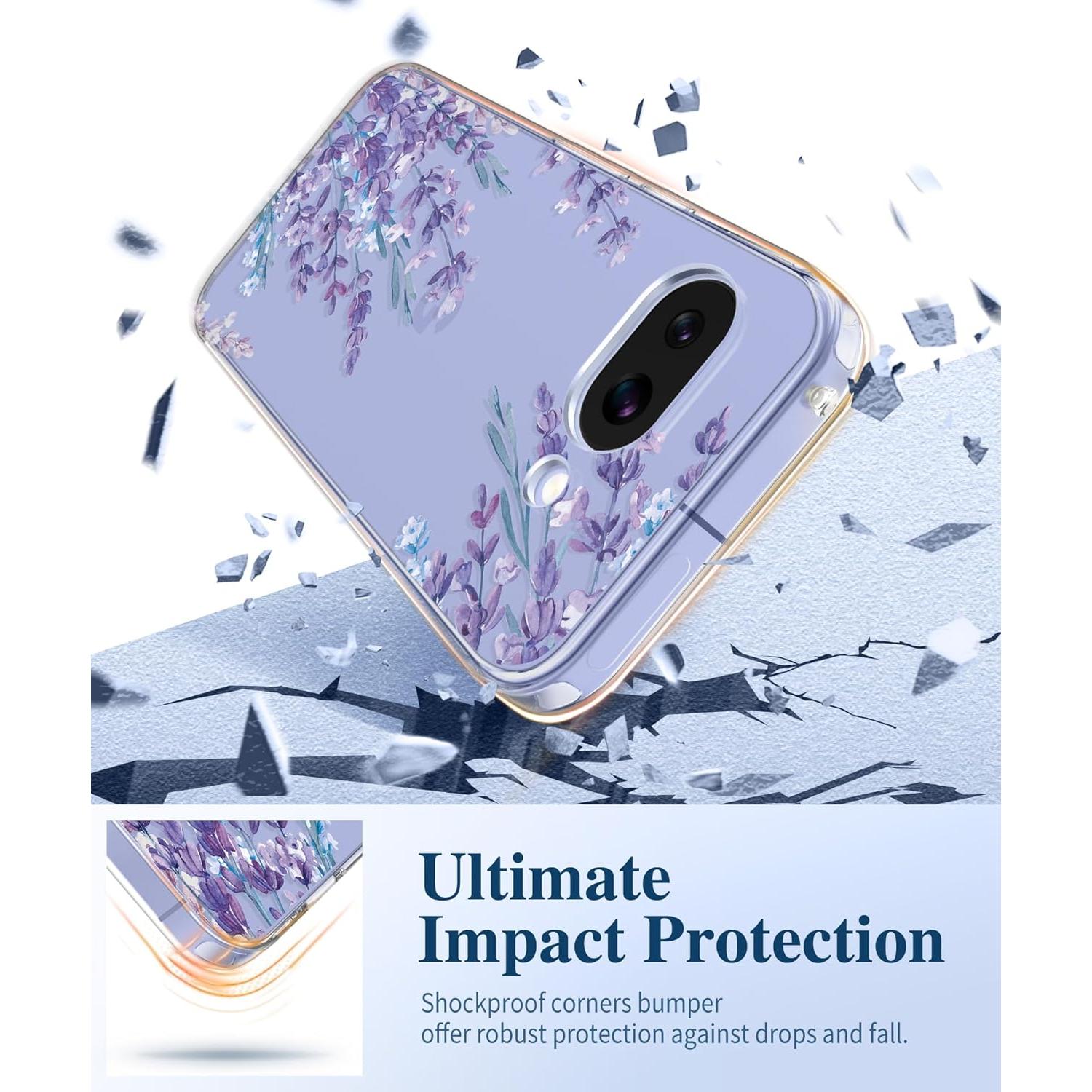 Funda Protectora GVIEWIN para Google Pixel 9a - Lavanda Claro