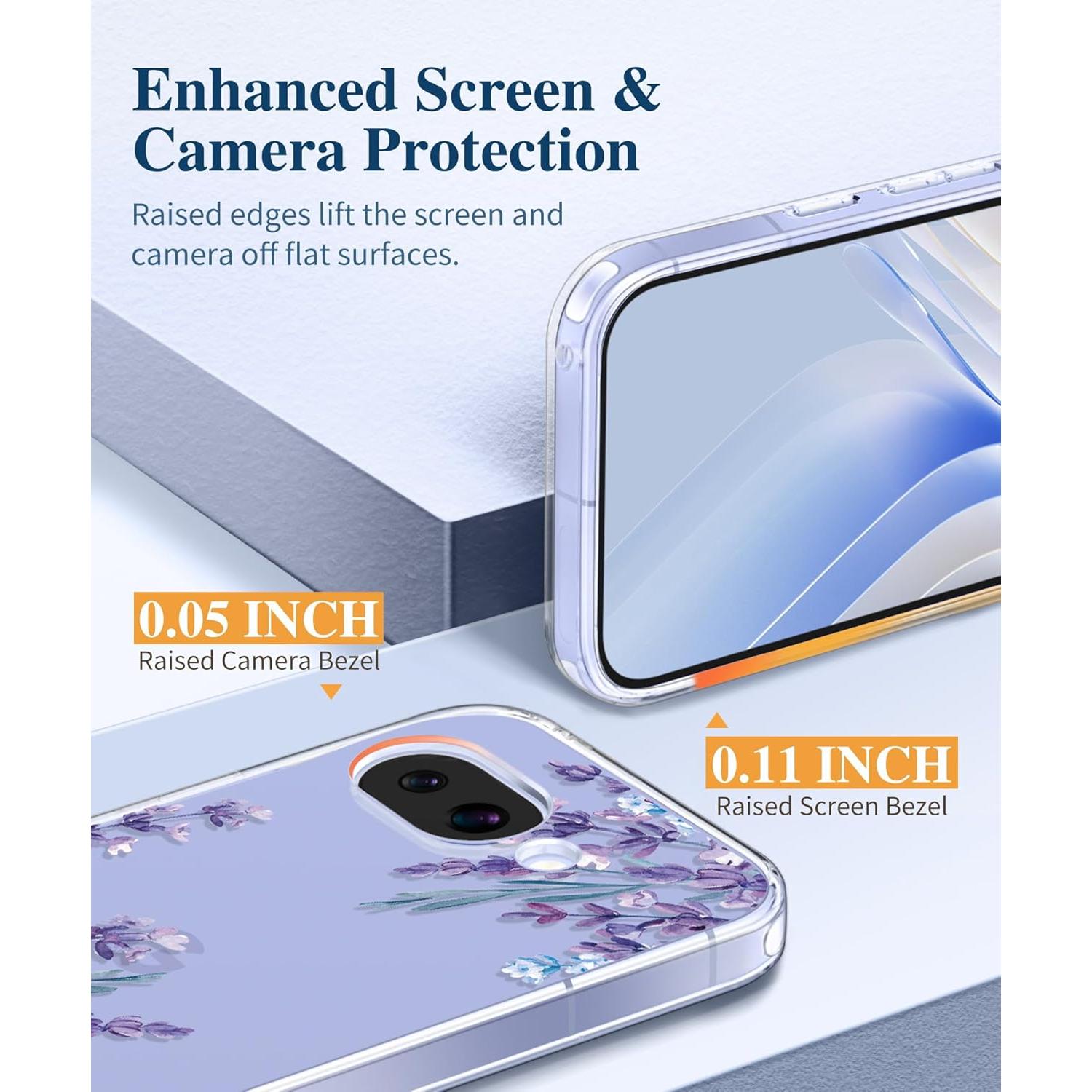 Funda Protectora GVIEWIN para Google Pixel 9a - Lavanda Claro