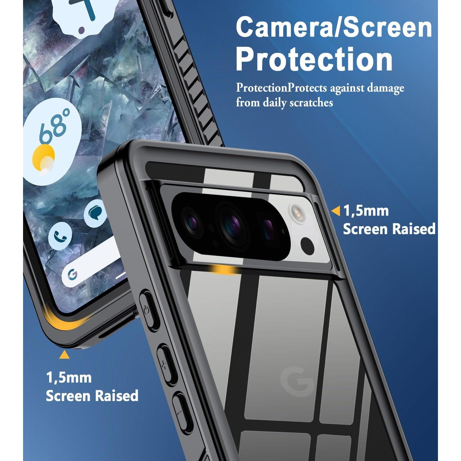 Funda Impermeable LOVE BEIDI para Google Pixel 8 Pro - Negro