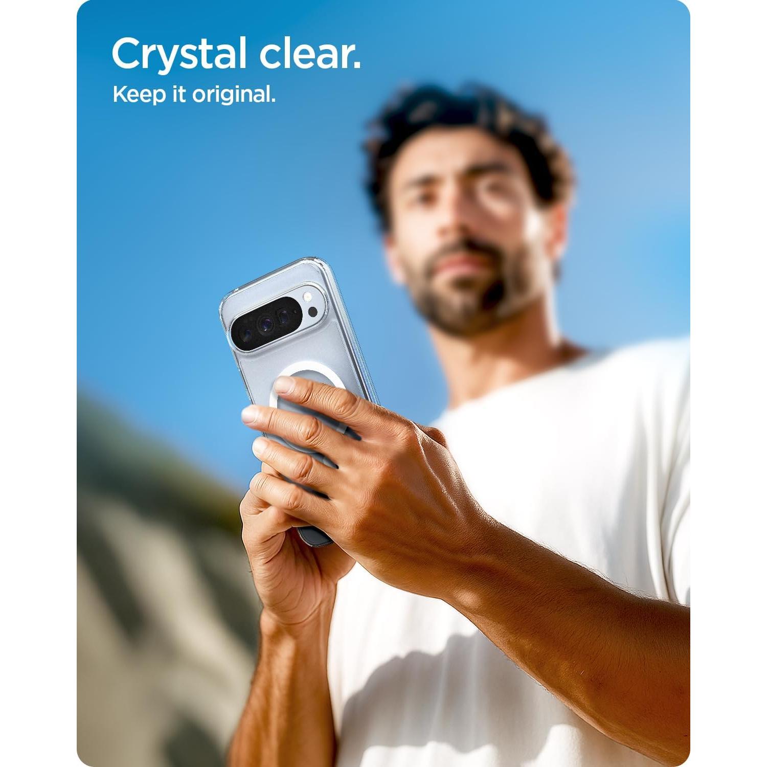 Funda Spigen Ultra Hybrid MagFit para Pixel 10 Pro XL 2025 - Transparente