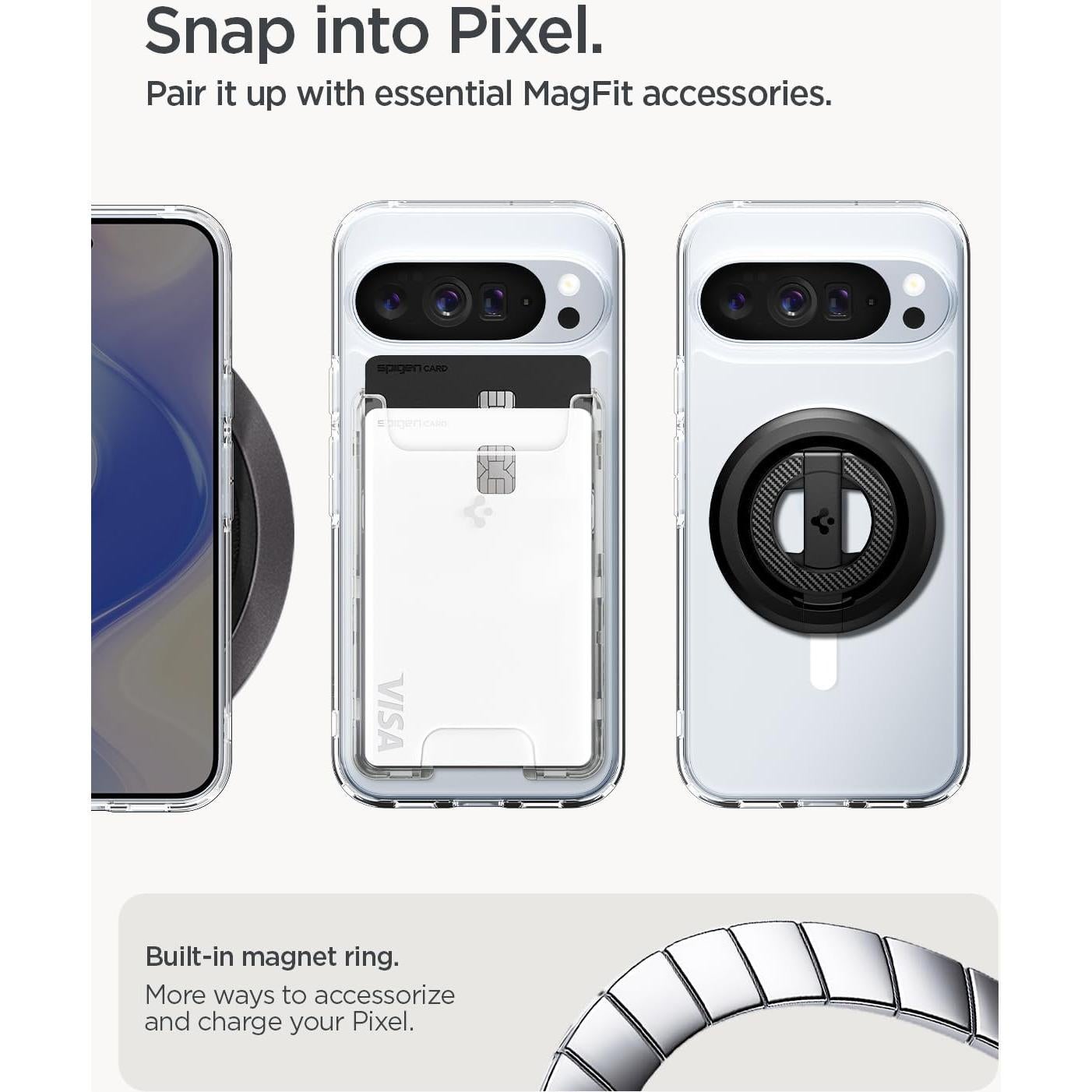 Funda Spigen Ultra Hybrid MagFit para Pixel 10 Pro XL 2025 - Transparente