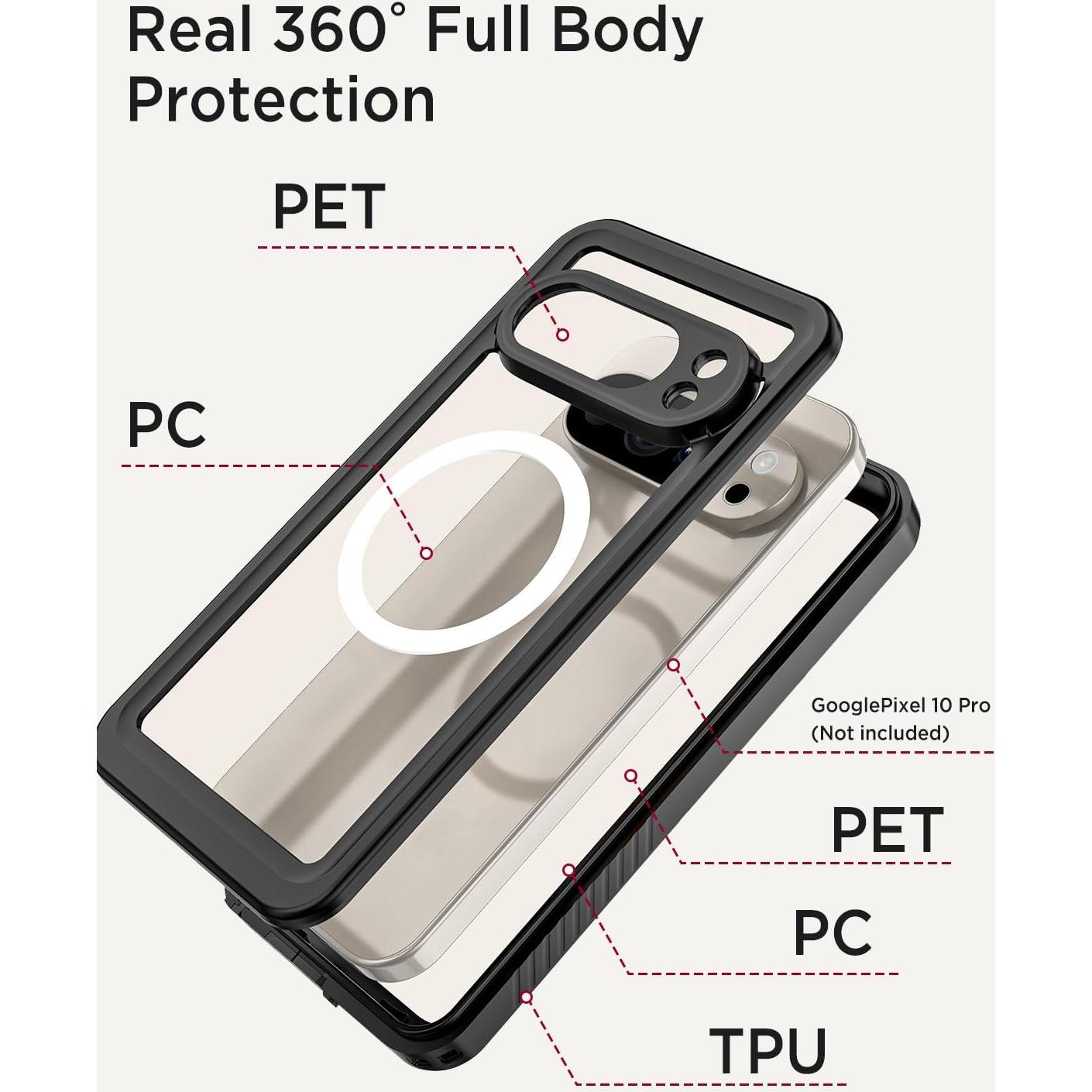 Funda Impermeable Miimall para Google Pixel 10 Pro - IP68, 3.05M