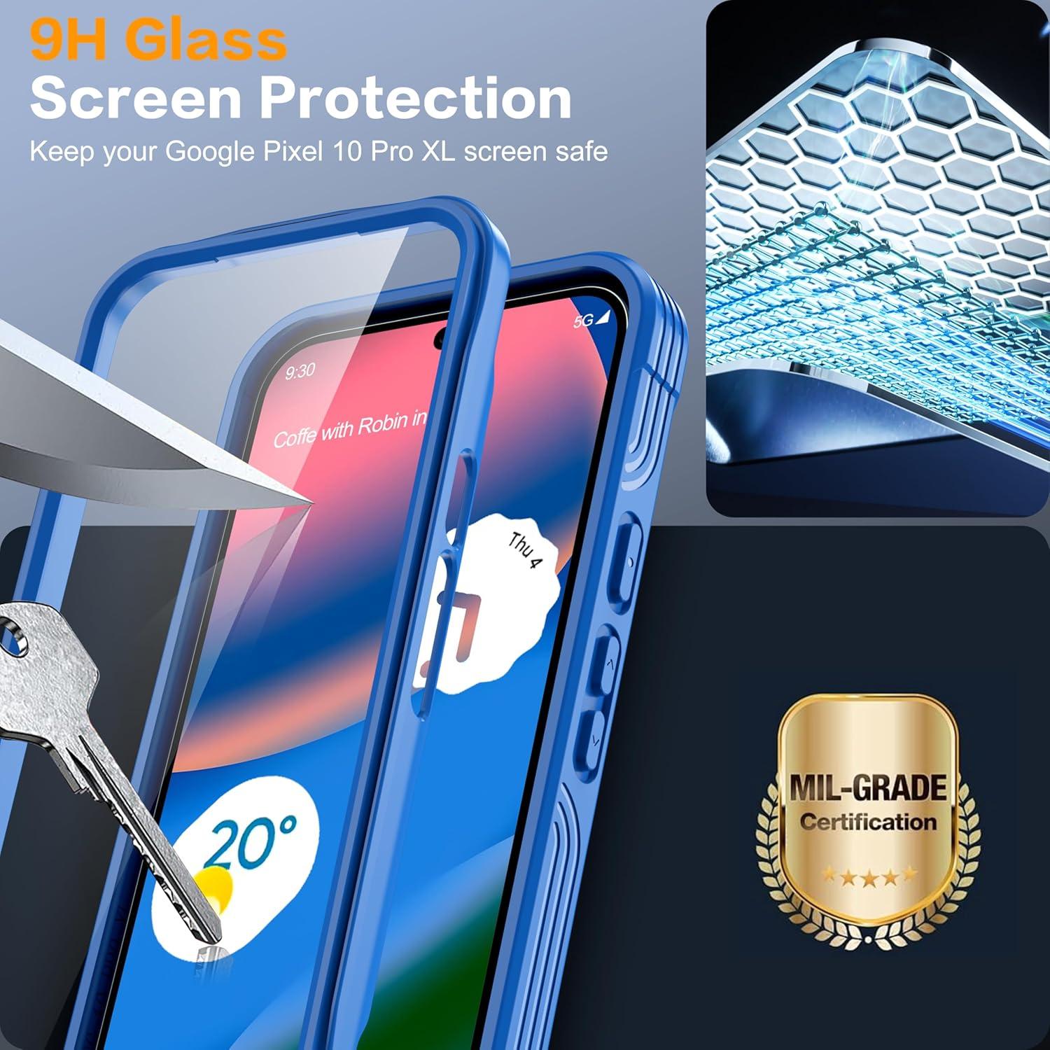 Funda Magnética AMILIFECASES para Google Pixel 10 Pro XL Azul
