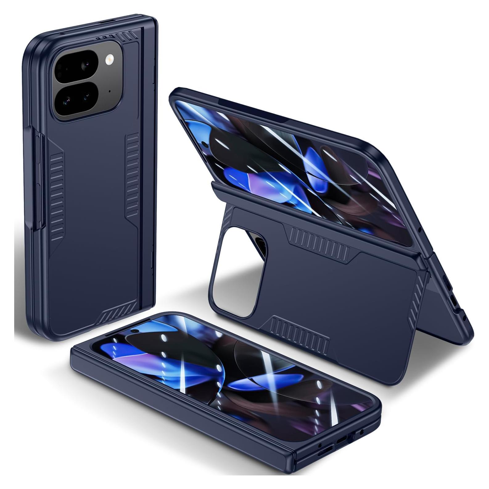 Funda delgada Spoovcto para Google Pixel 9 Pro Fold - Azul