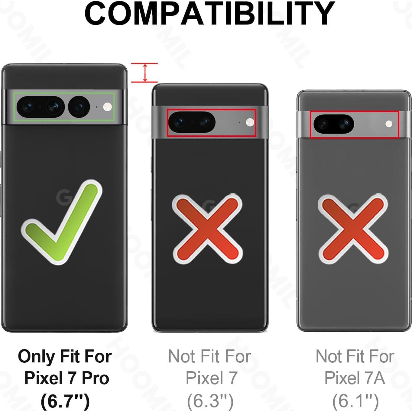 Funda Clara HOOMIL para Google Pixel 7 Pro - Anti-Rasguños y No Amarillea