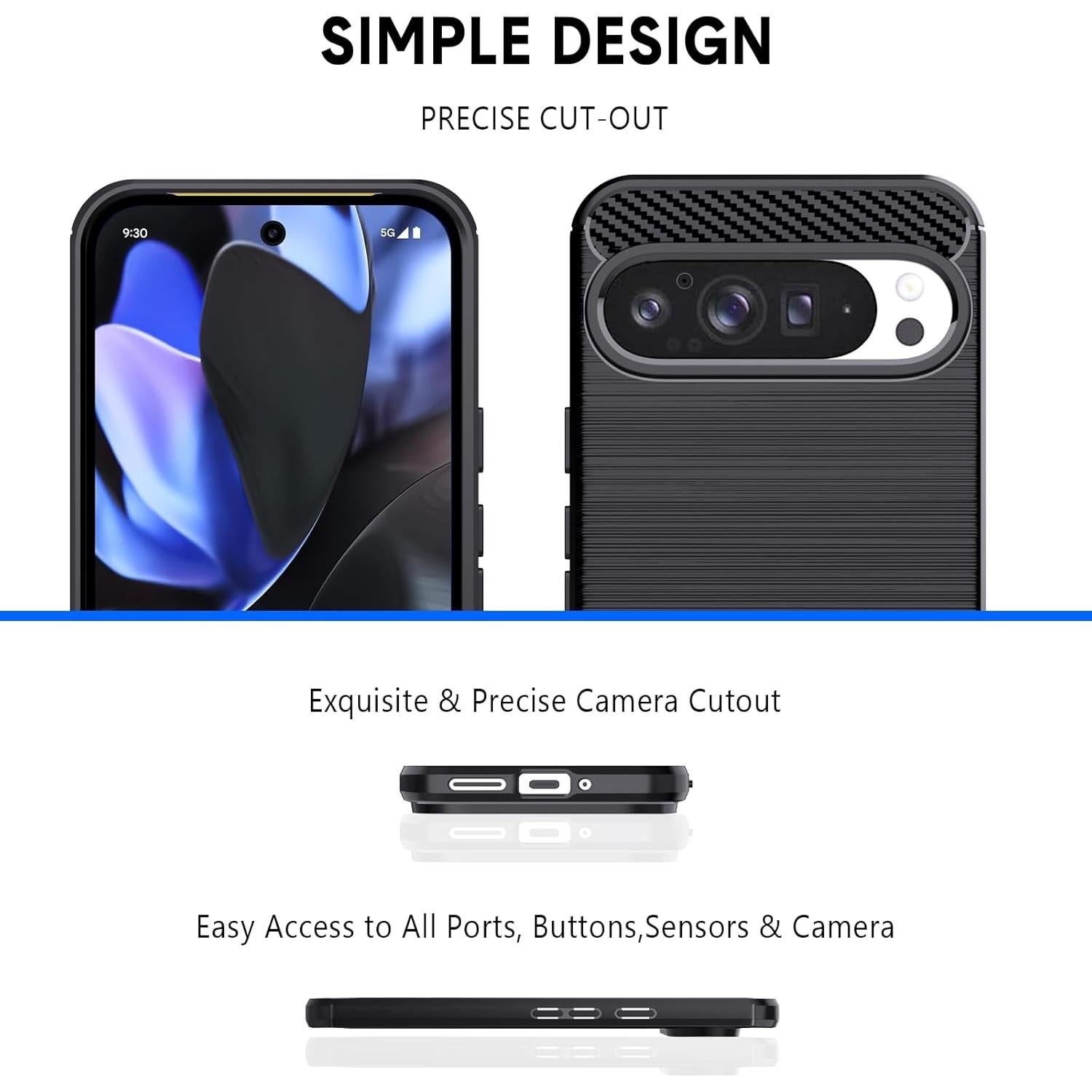 Funda TPU Antideslizante Natbok para Google Pixel 9/9 Pro