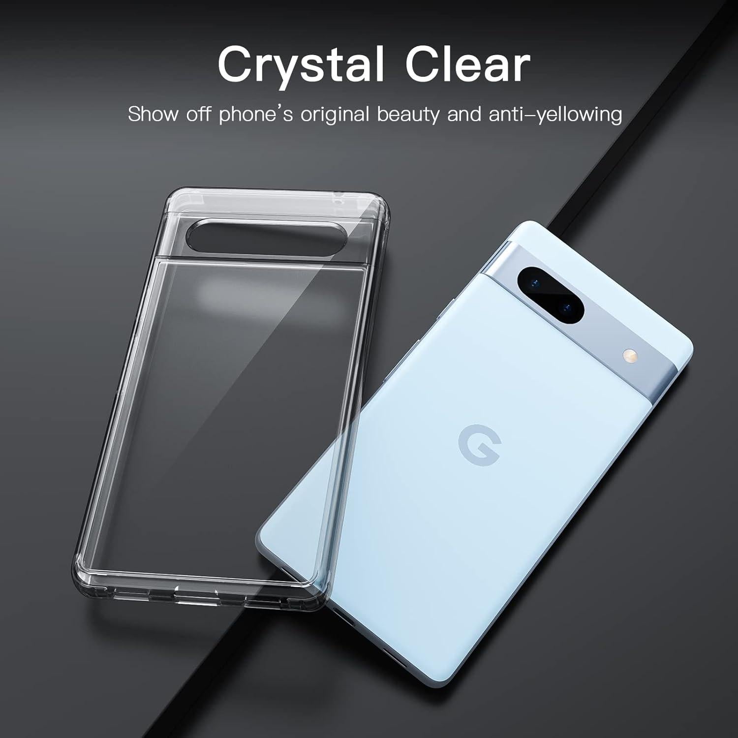 Funda JETech para Google Pixel 7a 15.6 cm Transparente Antigolpes