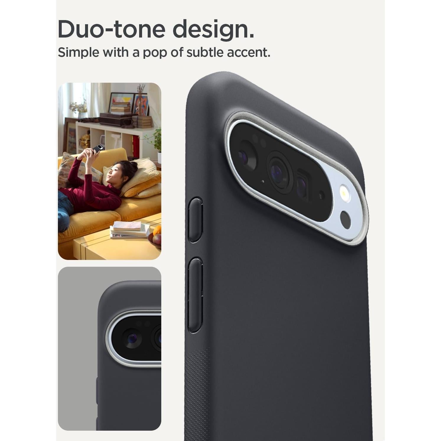 Funda Spigen Nano Pop MagFit para Google Pixel 10/10 Pro - Sésamo Negro