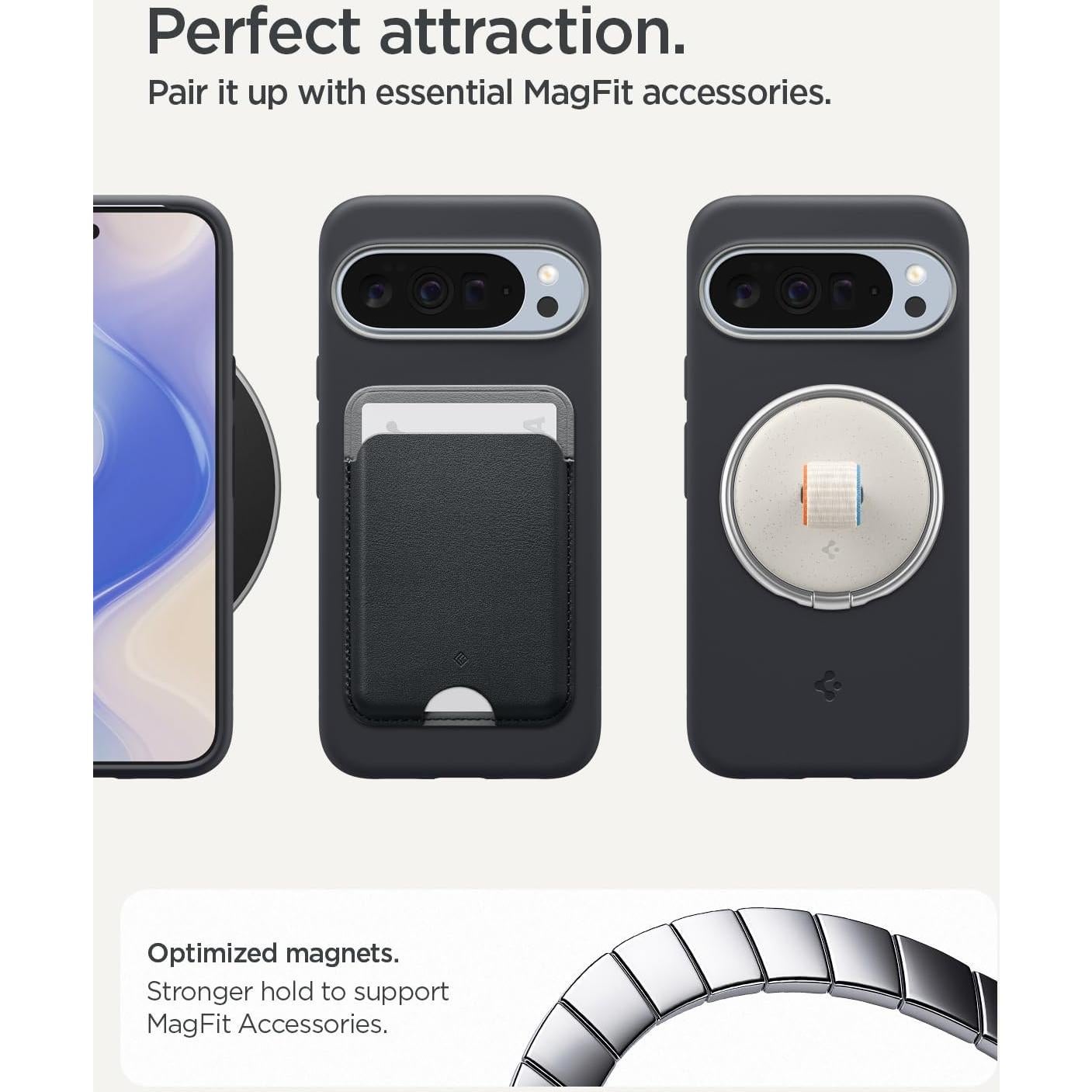 Funda Spigen Nano Pop MagFit para Google Pixel 10/10 Pro - Sésamo Negro