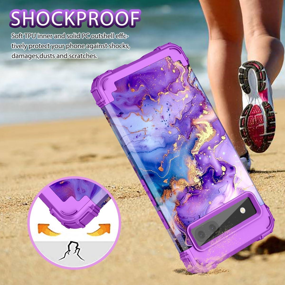 Funda Hekodonk para Google Pixel 6A 2022, Protección Completa 3 en 1