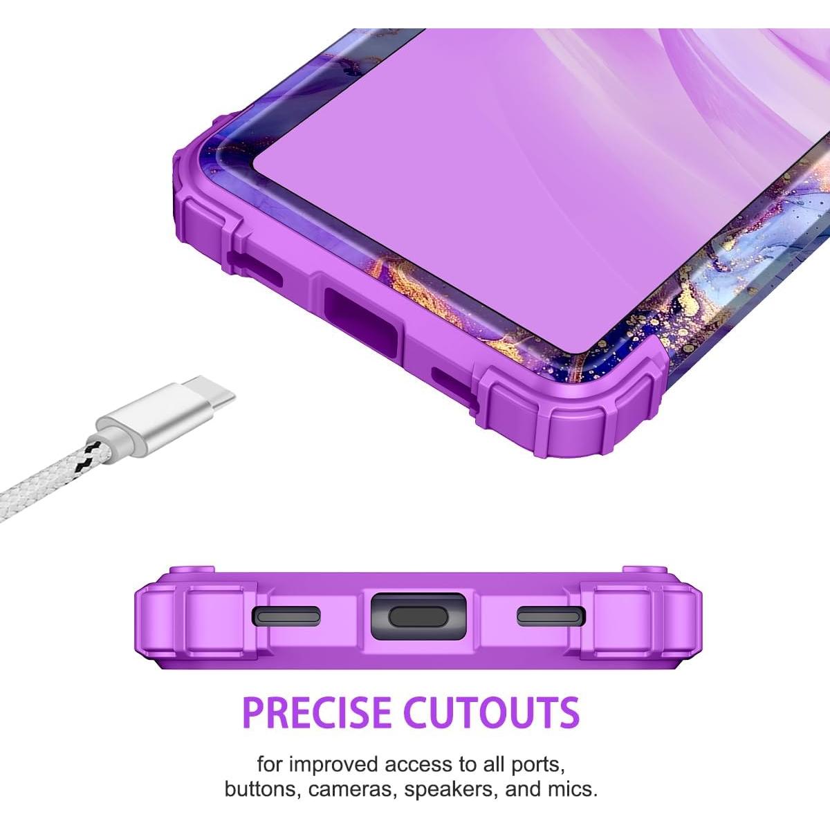 Funda Hekodonk para Google Pixel 6A 2022, Protección Completa 3 en 1