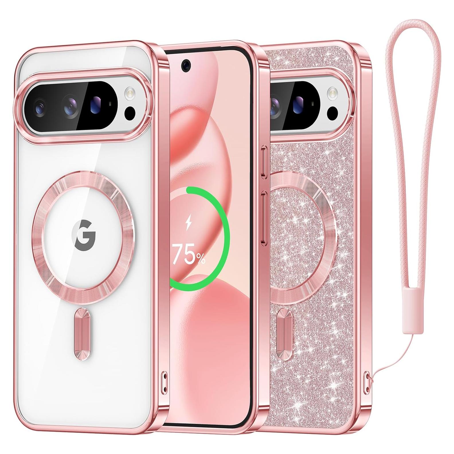 Funda Magnética Meifigno para Google Pixel 10 Pro XL - Oro Rosa