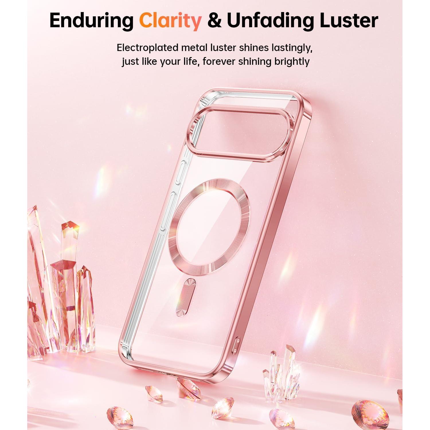 Funda Magnética Meifigno para Google Pixel 10 Pro XL - Oro Rosa