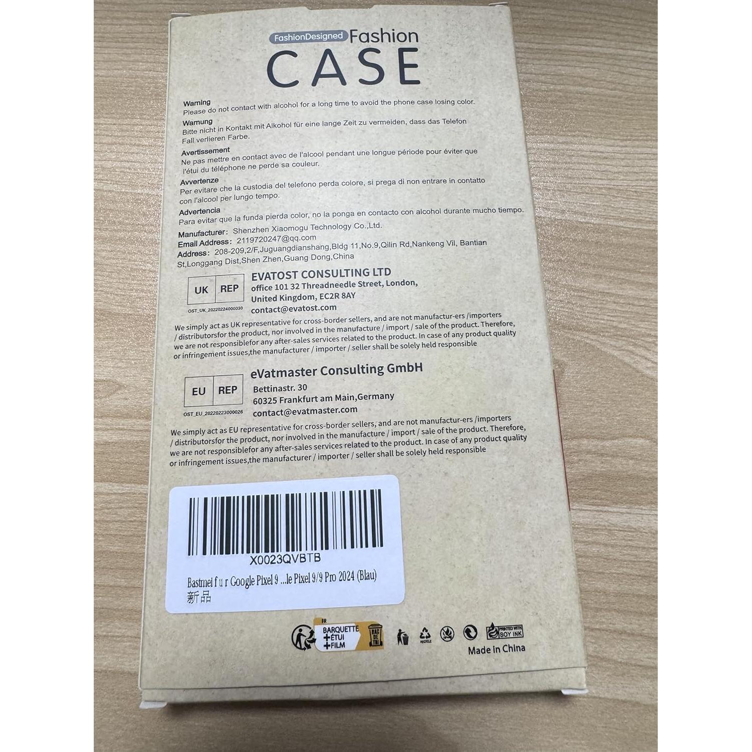 Funda Bastmei Ultra Delgada para Google Pixel 9 Pro/9 - Gravel Blue