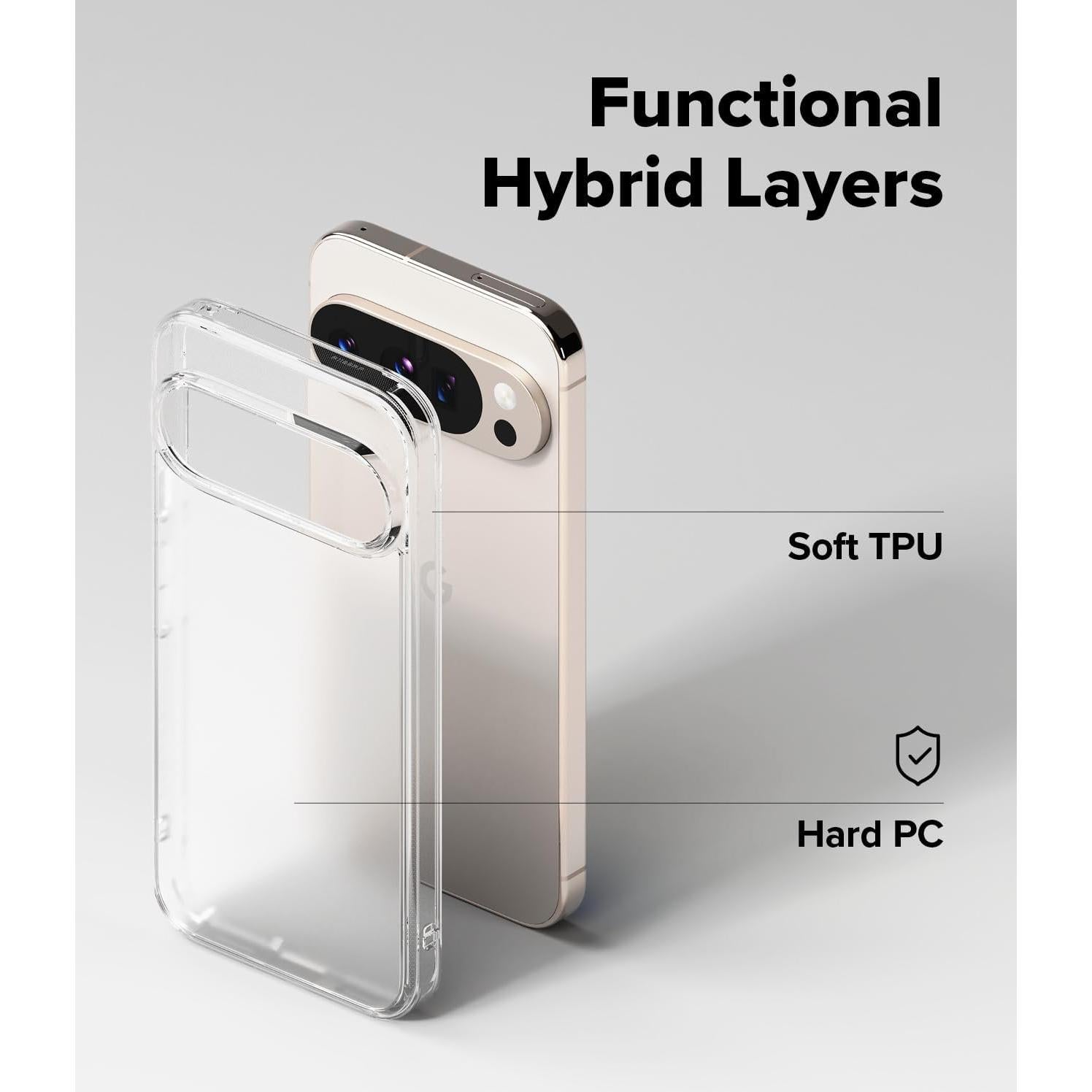 Funda Ringke Fusion para Google Pixel 10 Pro XL - Transparente Mate