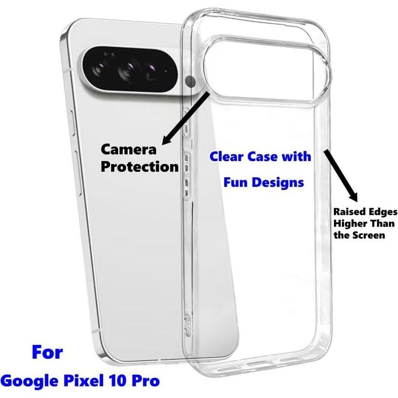 Funda TPU Google Pixel 10 Pro Cactus Floral 6.3" Transparente