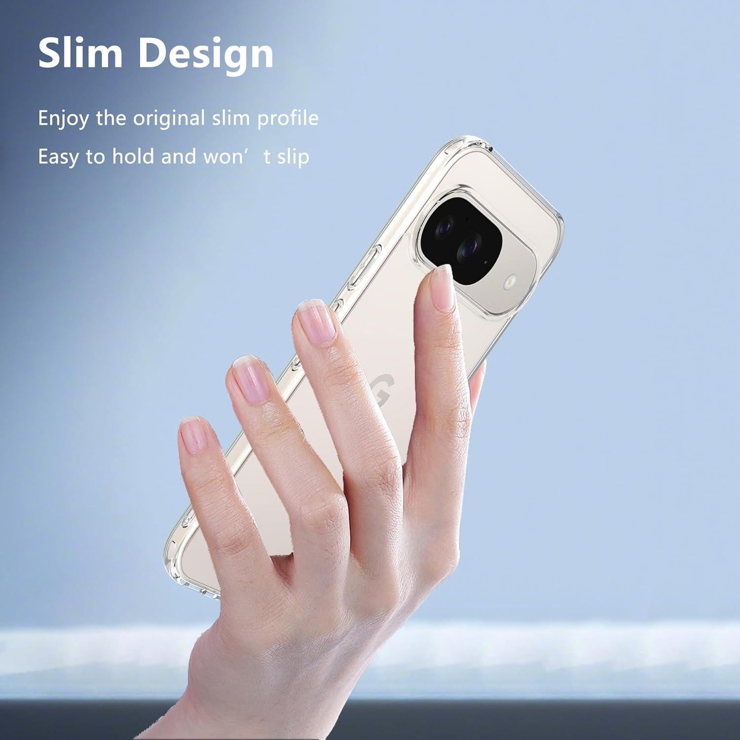 Funda Transparente Natbok para Google Pixel 10/10 Pro - TPU y PC