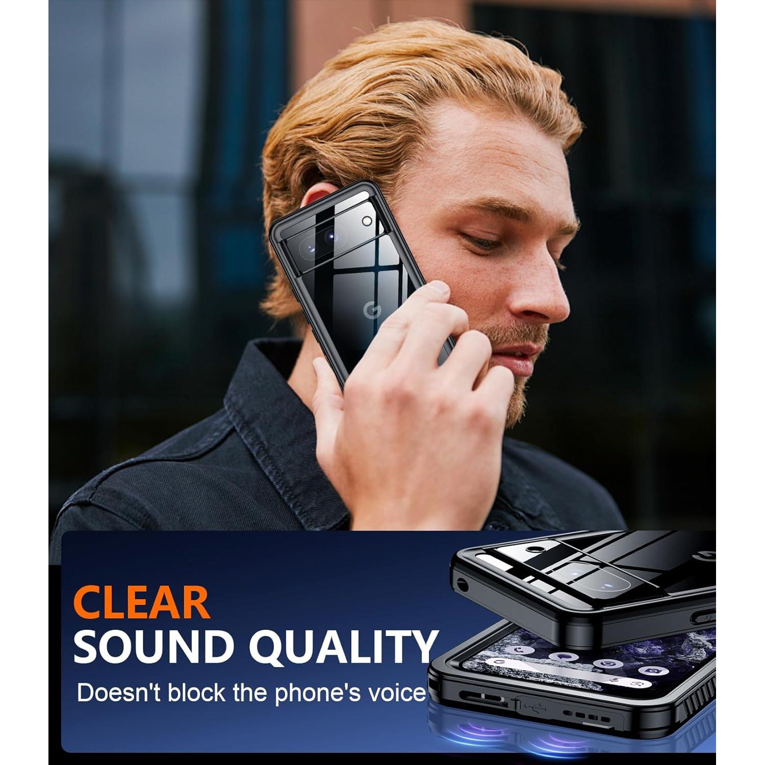 Funda Impermeable Temdan para Google Pixel 8 - Protección Completa IP68