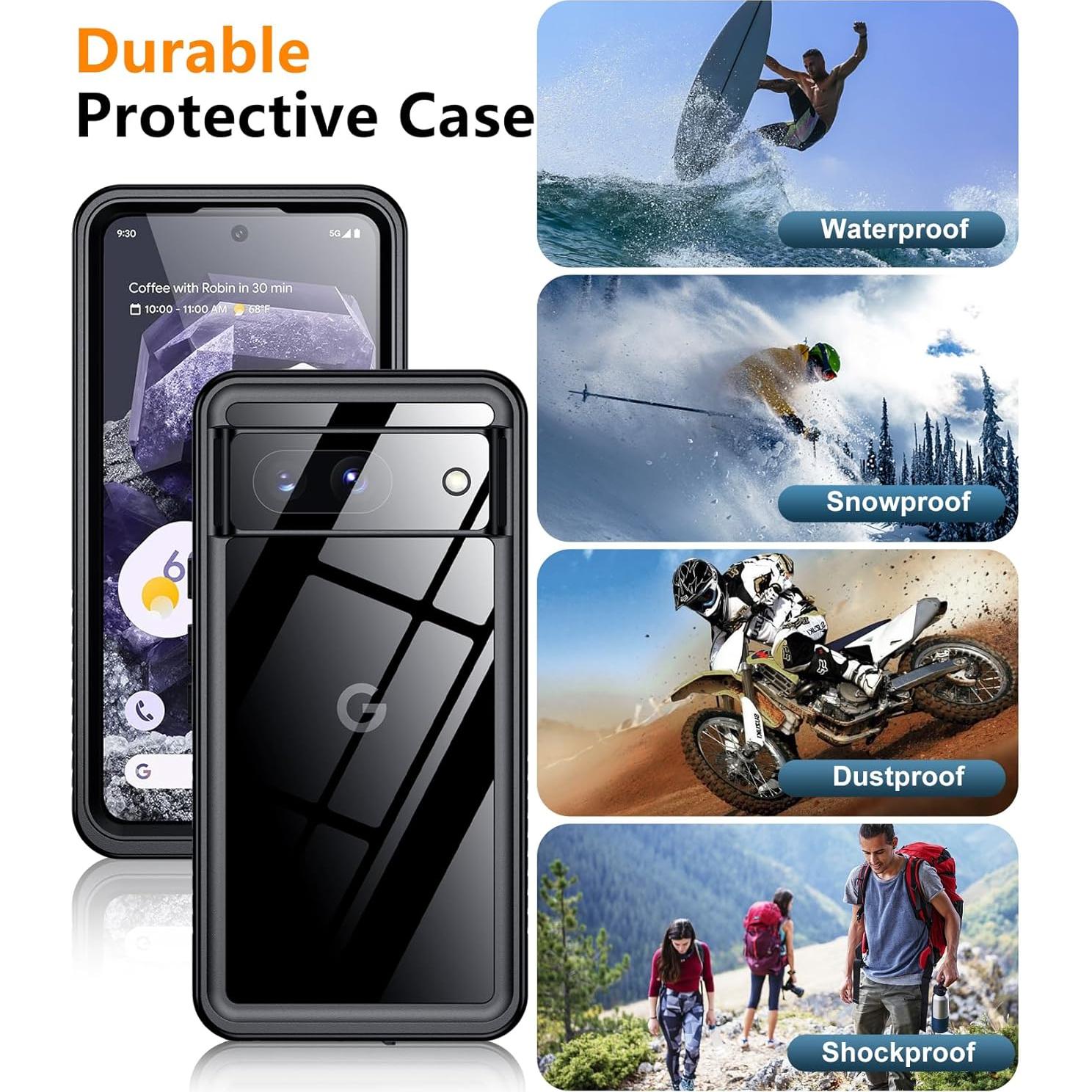 Funda Impermeable Temdan para Google Pixel 8 - Protección Completa IP68