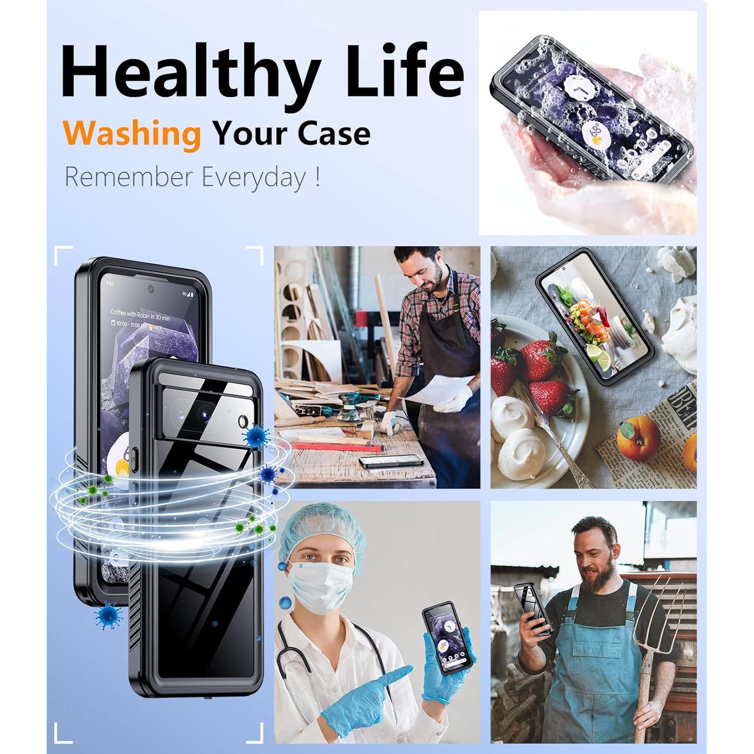 Funda Impermeable Temdan para Google Pixel 8 - Protección Completa IP68