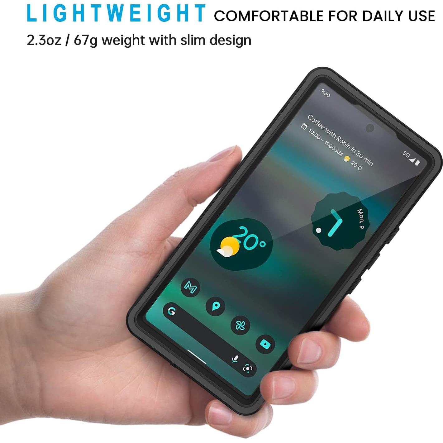 Funda Lanhiem IP68 para Google Pixel 6a, Protección Completa