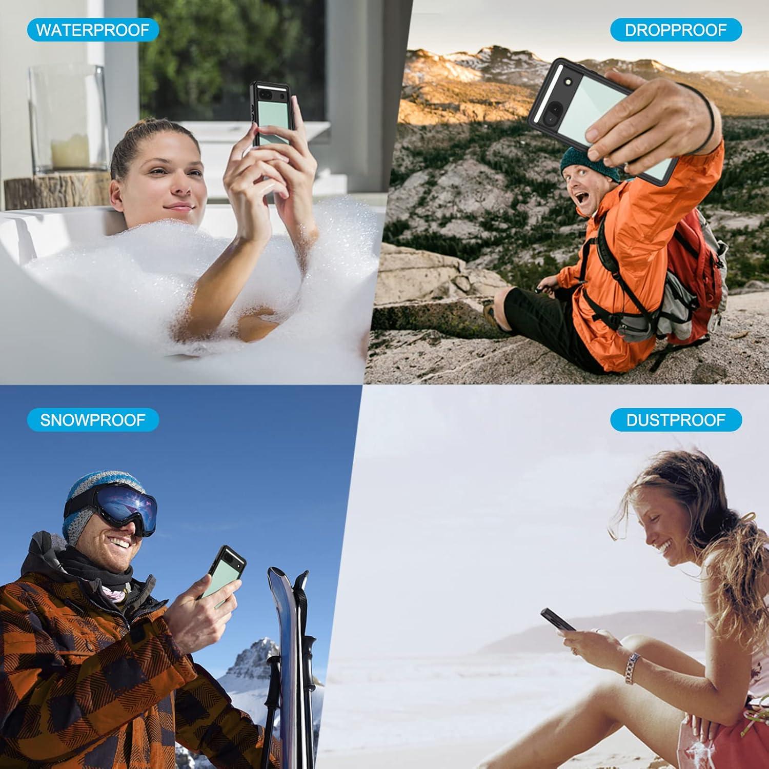 Funda Lanhiem IP68 para Google Pixel 6a, Protección Completa