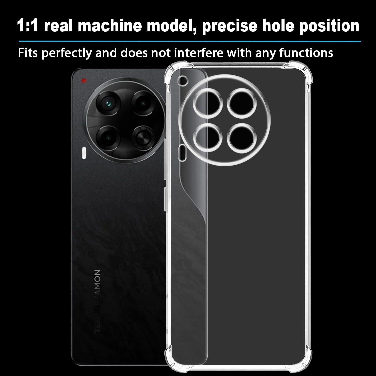 Funda TPU Transparente USTIYA para Tecno CAMON 30 4G/5G