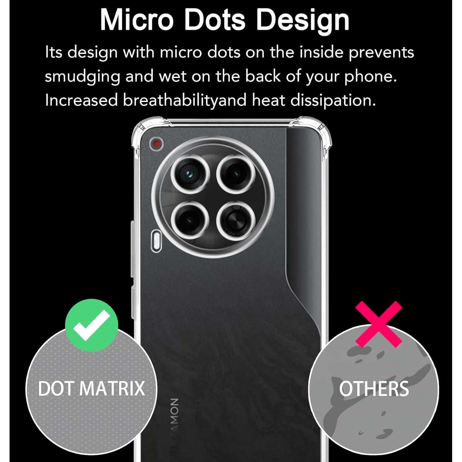 Funda TPU Transparente USTIYA para Tecno CAMON 30 4G/5G