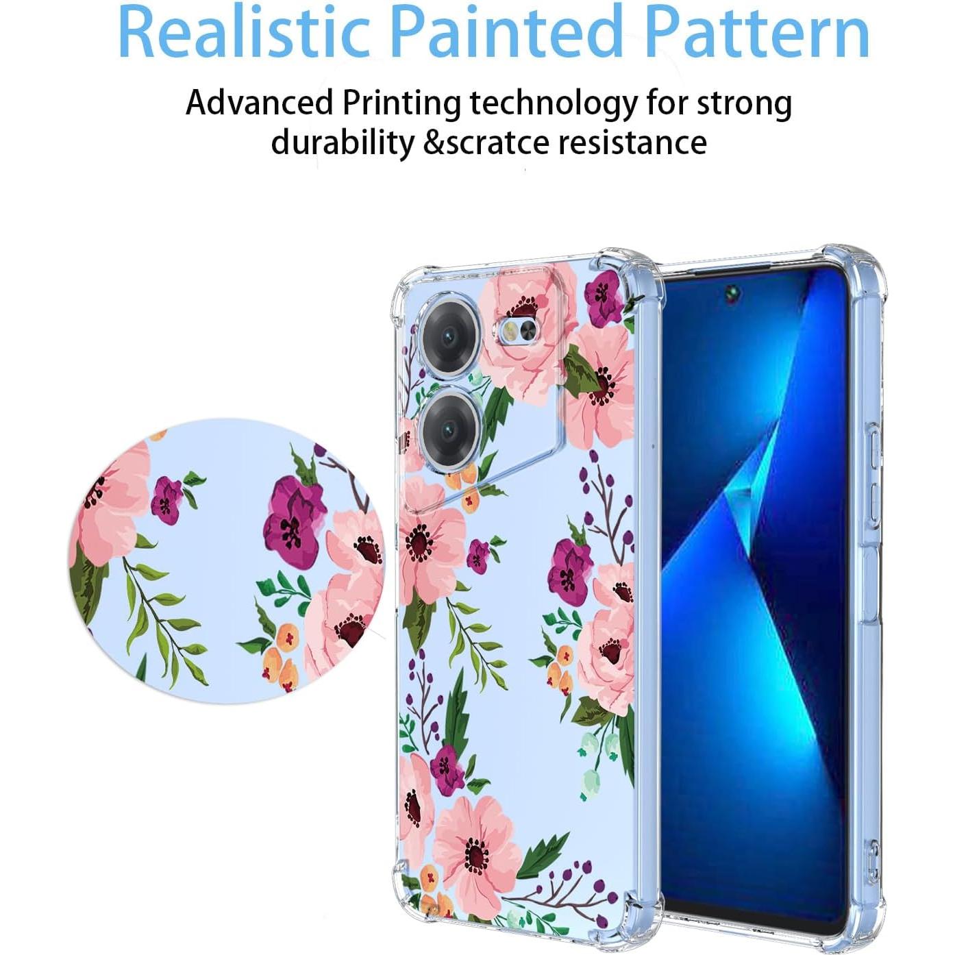 Funda TPU Floral para Tecno Pova 5 5G - Protección Suave