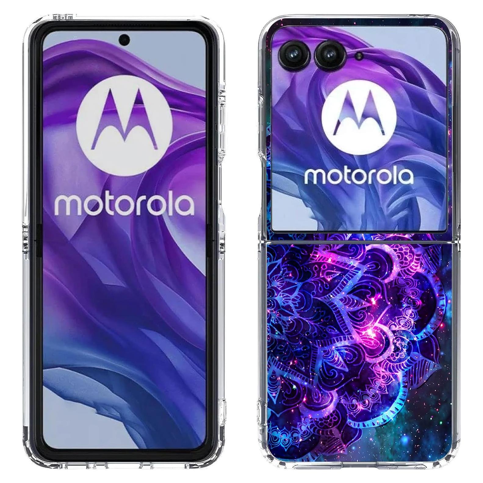 Funda Dura Antirayaduras Bcov para Motorola Razr Ultra 2025 - Mandala Púrpura