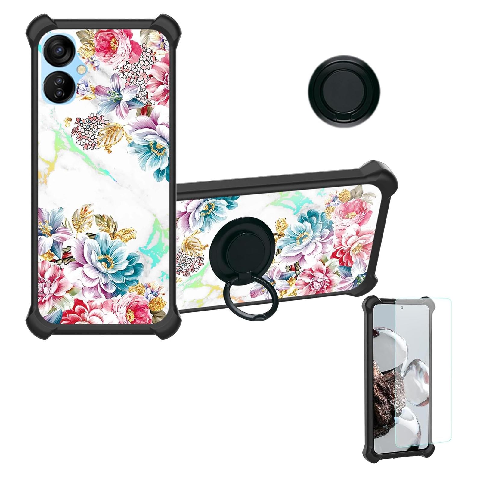 Funda para Tecno Spark 9T con Protector de Pantalla y Soporte