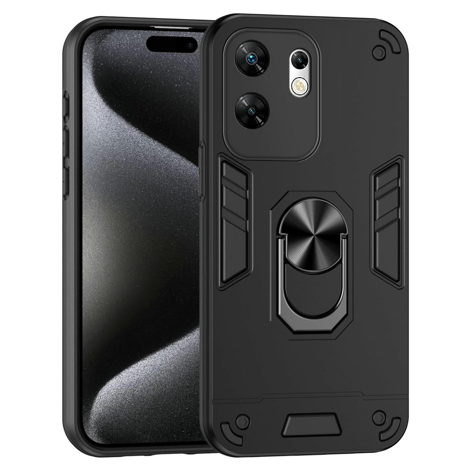 Funda Infinix Zero 30 4G Lucyliy Negra con Soporte Magnético