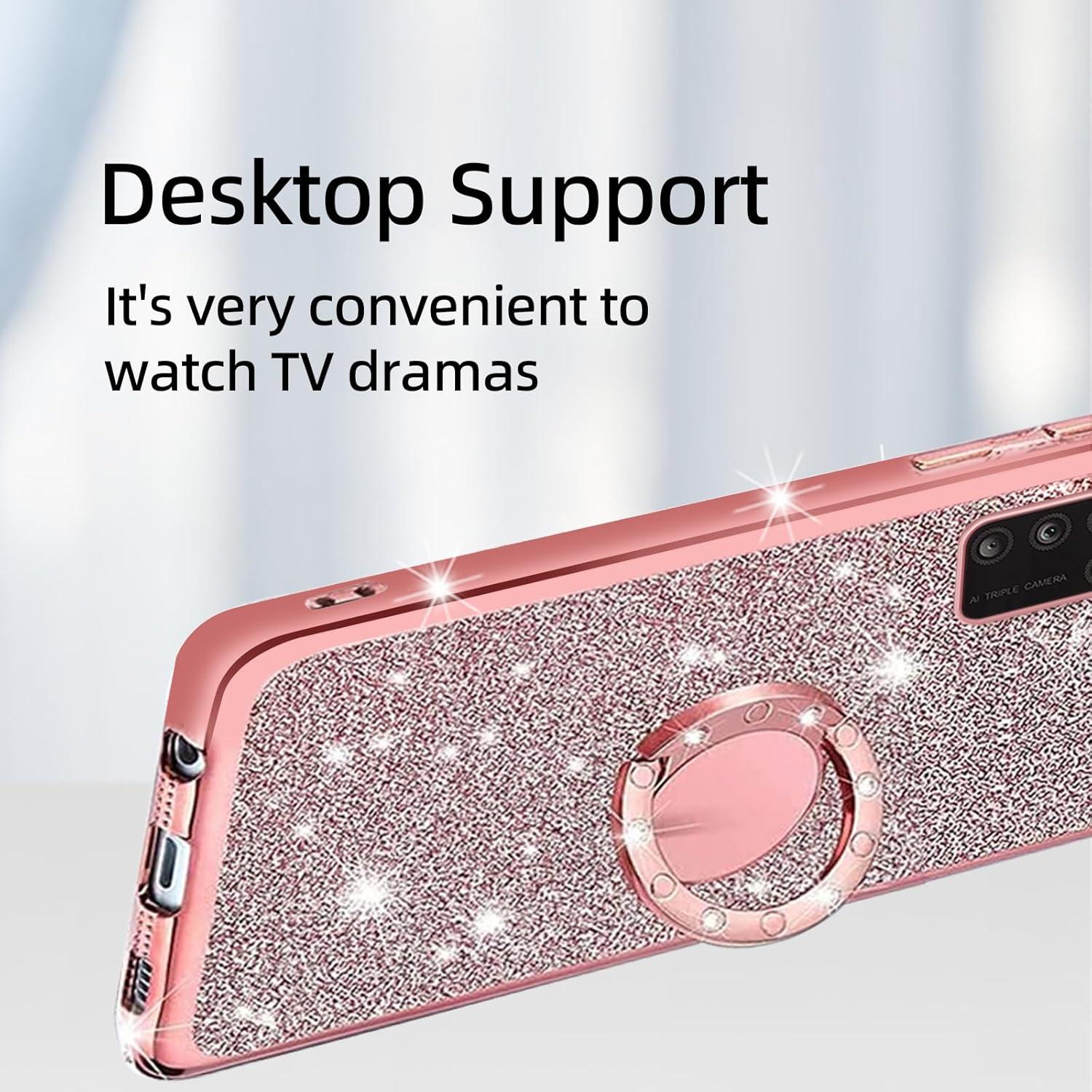 Funda Brillante KuDiNi para Alcatel TCL A3X A600Dl Rosa TPU