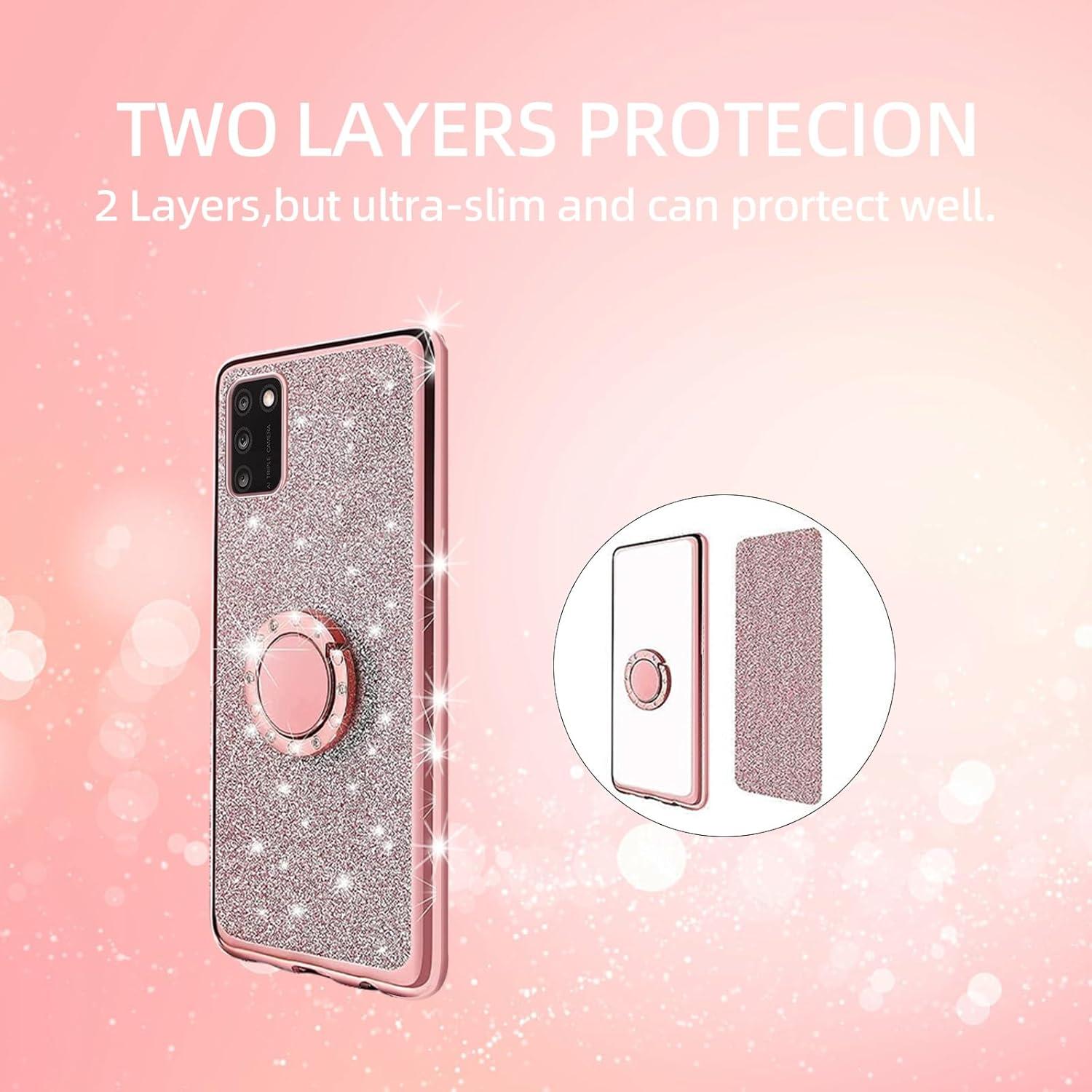 Funda Brillante KuDiNi para Alcatel TCL A3X A600Dl Rosa TPU