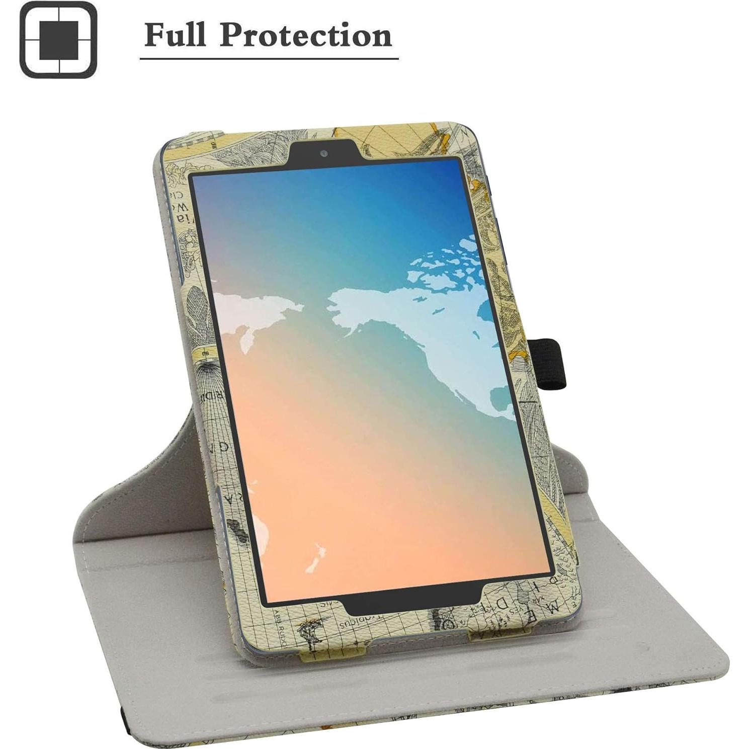 Funda Rotativa 360° Bige para Alcatel Joy Tab 2 y TCL Tab 8