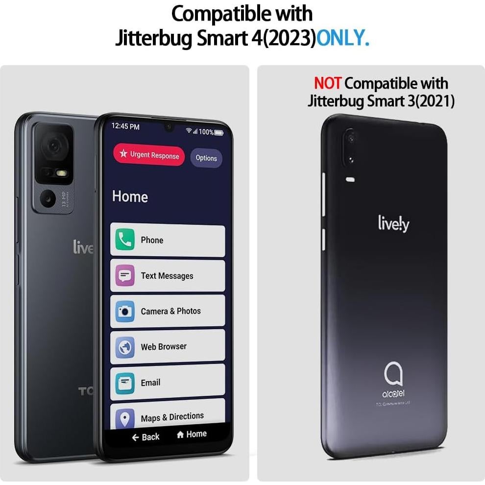 Funda Protectora BELTRON para Jitterbug Smart 4 - Negro