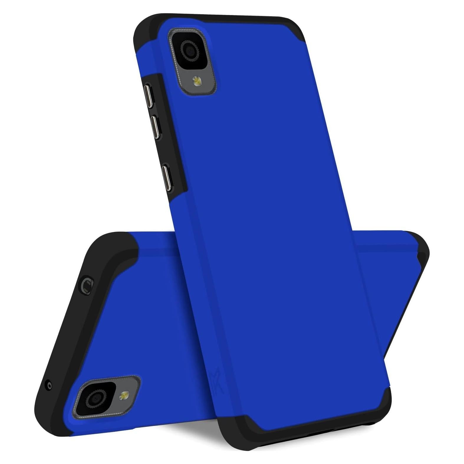 Funda Híbrida Dual + Vidrio Templado TCL 30 Z 4188C Azul