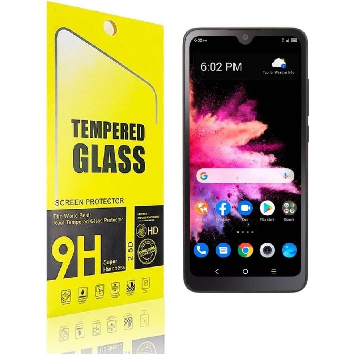 Funda Híbrida Dual + Vidrio Templado TCL 30 Z 4188C Azul