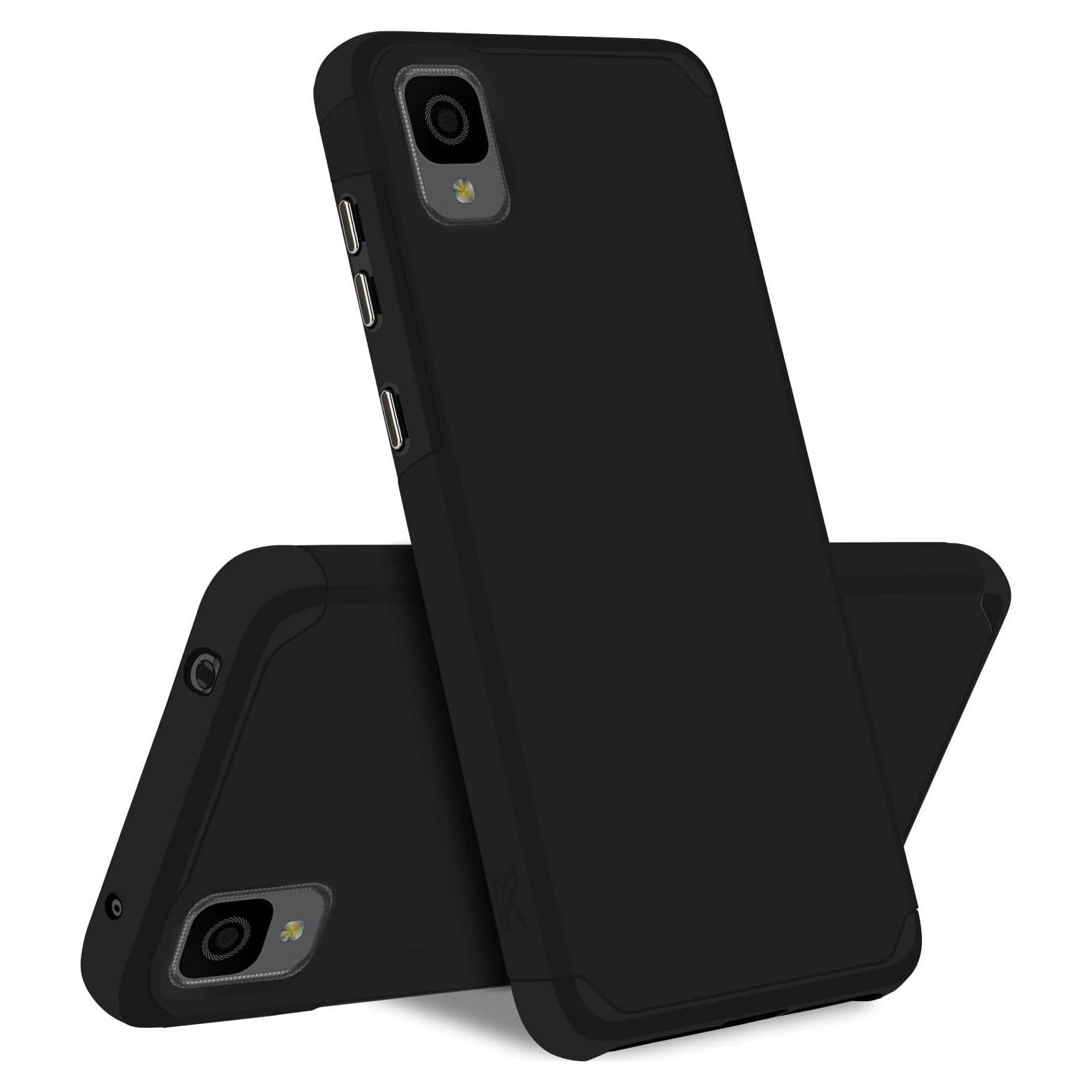 Funda Híbrida a Prueba de Golpes PT para TCL 30 Z 4188C - Negro