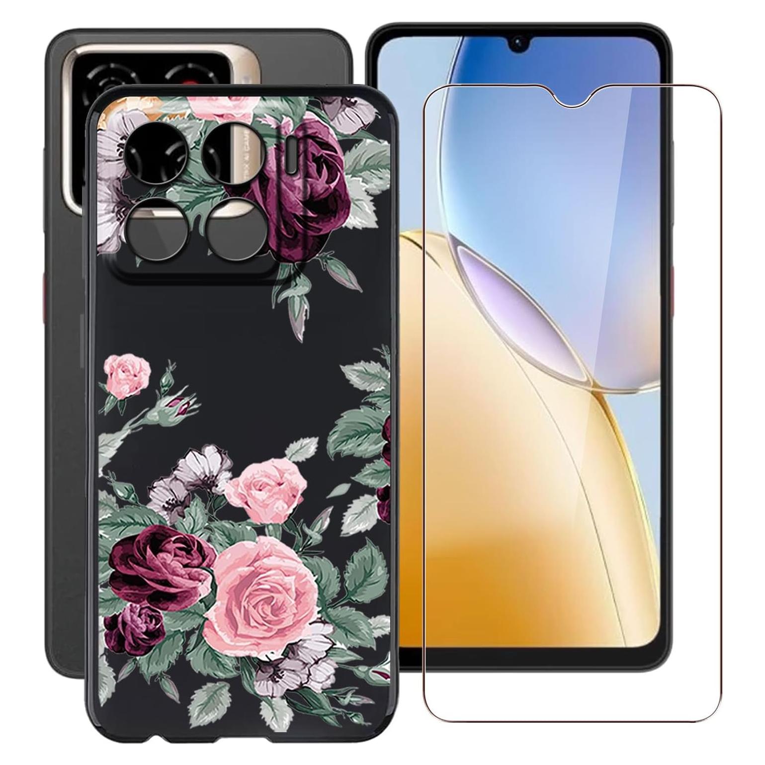 Funda TPU suave YQINHHME para ZTE Blade A56 + Protector