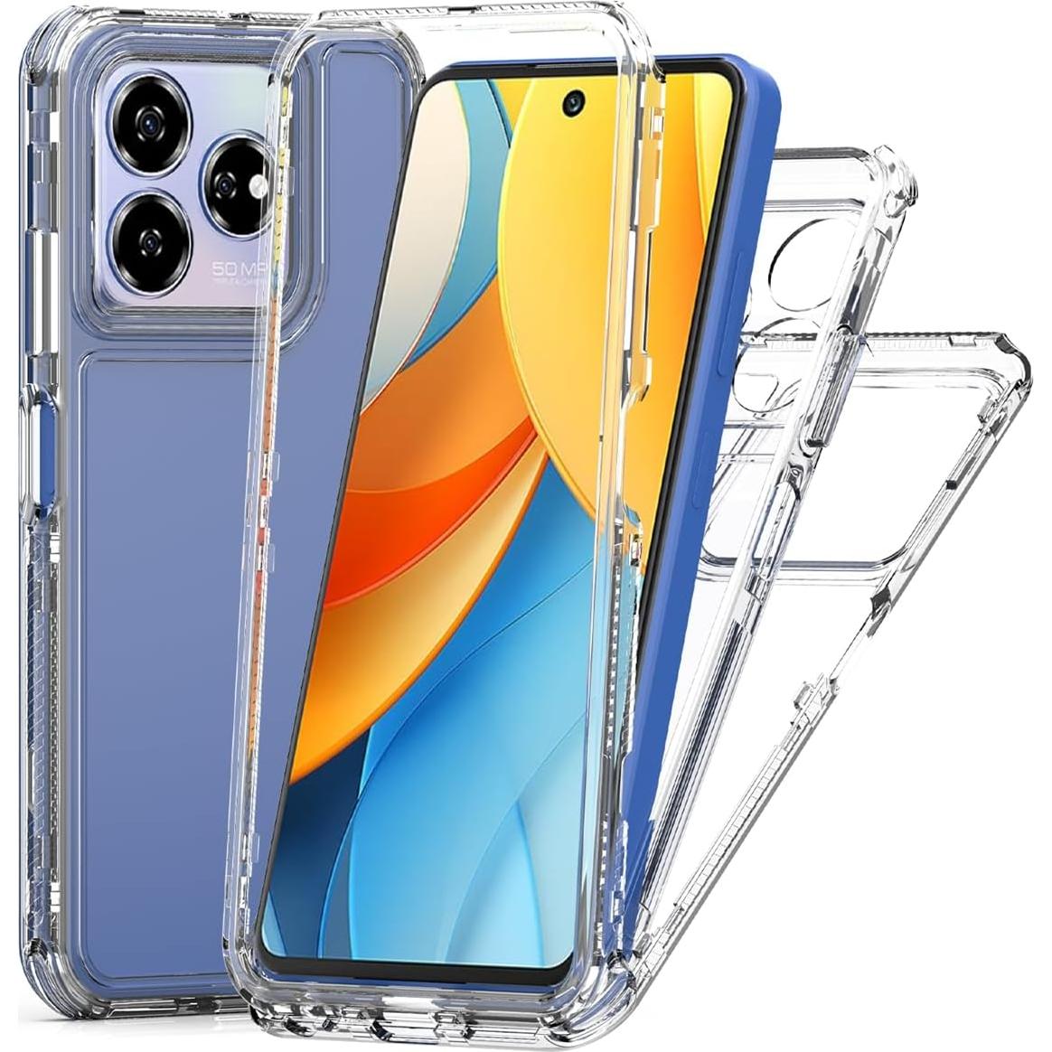 Funda Protectora ZTE Axon 60 Lite con Protector de Pantalla